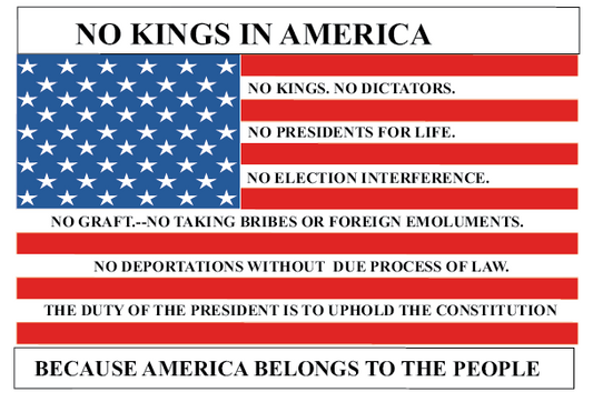 NO KINGS IN AMERICA